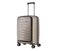 Travelite Air Base 4-Rollen-Kabinentrolley mit Fronttasche S 55 cm champagne
