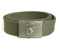 Airborne Gürtel Hosengürtel Textilgürtel Paratrooper Logo 130 cm oliv
