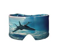 Aircraft Fighter Jets Schlafmaske für Männer und Frauen, weiche Augenabdeckung, schalldichtes Schlaf-Ohrenschützer-Stirnband für Reisen, Nickerchen