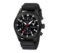 Airleader Black Steel Chronograph KHS.AIRBSC.DB Edelstahl IP-beschichtet schwarz, Diverband schwarz, KHS Tactical Watch, Einsatzuhr, Fliegeruhr