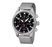Airleader Steel Chronograph KHS.AIRSC.MS Edelstahl, Meshband, KHS Tactical Watch, Einsatzuhr, Fliegeruhr