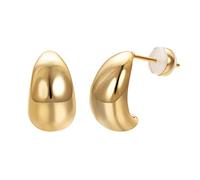 Airokiy Ohrringe Dupes Drop Ohrringe Hypoallergene 18K Vergoldete Chunky Gold Wassertropfen Schmuck für Frauen