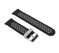 Airshi Ersatz-Uhrenarmband, Schönes Ersatz-Uhrenarmband, Verstellbare Größe, 24 Mm Weiches Silikon-Edelstahlband für Perfekte Passform. (Schwarzgrau)