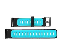 Airshi Silikon-Uhrenarmband, Sportlicher, Leicht zu Reinigender Metallschnallen-Uhrenarmband-Ersatz für Geschäftstreffen (Schwarz und blau)