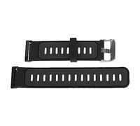 Airshi Silikon-Uhrenarmband, Sportlicher, Leicht zu Reinigender Metallschnallen-Uhrenarmband-Ersatz für Geschäftstreffen (Schwarz Dunkelgrau)