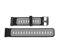 Airshi Silikon-Uhrenarmband, Sportlicher, Leicht zu Reinigender Metallschnallen-Uhrenarmband-Ersatz für Geschäftstreffen (Schwarzgrau)