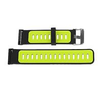 Airshi Silikon-Uhrenarmband, Sportlicher, Leicht zu Reinigender Metallschnallen-Uhrenarmband-Ersatz für Geschäftstreffen (Schwarz Grün)