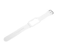 Airshi Uhrenarmband, 20 Mm, Wasserdichtes, Atmungsaktives, Weiches Silikon-Uhrenarmband mit Hülle für Free (Weiß + weiße Schale)