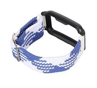 Airshi Uhrenarmband-Ersatz, Uhrenarmband, Entfernen, Verstellbare Größe, Elastisch, Waschbar für Ausflüge für Herren (Blauweiß mit schwarzem Rahmen)