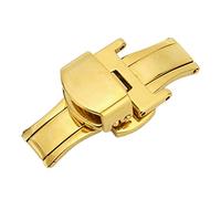 Airshi Uhrenarmband-Verschluss, Professioneller Ergonomischer Uhrenarmband-Verschluss aus Edelstahl, Sicherer Ersatz-Doppeldruckknopf für Uhrmacher Im Täglichen Leben (20mm)