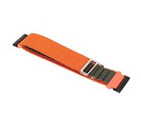 Airshi Weiches Gewebtes Uhrenarmband, Verstellbar, Elegant, Stilvoll, Atmungsaktiv, Ersatz-Stretch-Nylon-Uhrenarmband für Männer und Frauen Zum Wandern (Orange und Grün)