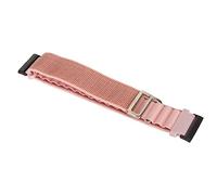 Airshi Weiches Gewebtes Uhrenarmband, Verstellbar, Elegant, Stilvoll, Atmungsaktiv, Ersatz-Stretch-Nylon-Uhrenarmband für Männer und Frauen Zum Wandern (Rosa)