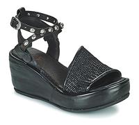 Airstep / A.S.98 Keilabsatzsandalen ARCA RAFIA in Schwarz 42
