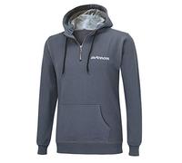 Winter Sweatshirt Crew Team Pro mit Kapuze und Zip Dunkelgrau Grau M