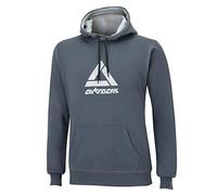 Sweatshirt Crew Team mit Kapuze Dunkelgrau Grau XL