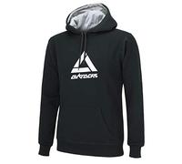 Airtracks Herren Crew Team Sweater Sweatshirt mit Doppellagige Kapuze und Zugband/Pullover/Pulli/Logo Print / 100% Baumwolle