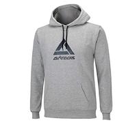 Airtracks Herren Crew Team Sweater Sweatshirt mit Doppellagige Kapuze und Zugband/Pullover/Pulli/Logo Print / 100% Baumwolle