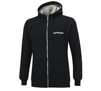 Airtracks Herren Sweatshirt Crew Team PRO - Hoodie - Sportliches Sweater mit durchgehendem Reissverschluss und doppellagige Kapuze - Kapuzenjacke - Logo Print - Warm Angeraut - 100% Baumwolle