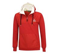 Winter Sweatshirt Crew Pro Line mit Kapuze und Zip Rot Rot XL