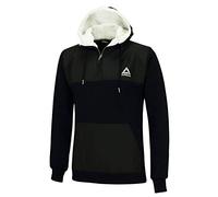 Airtracks Winter Sweatshirt Crew Pro Line mit Kapuze und Zip (XL, Schwarz)