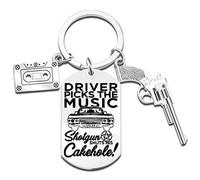 Supernatural Fan Schlüsselanhänger Geschenke TV Merchandise Schlüsselanhänger für Fans Frauen Männer Geburtstag, silber, Small