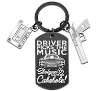 aisity Supernatural Fan Schlüsselanhänger Geschenke TV Merchandise Schlüsselanhänger für Fans Frauen Männer Geburtstag, Schwarz, Small