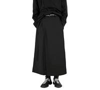 AITFINEISM Herren Casual Rock Hosen Loose Wide Leg Haremshose Japanische Harajuku Kimono Hose, Schwarz 3, X-Groß