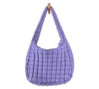 Aiyify Darling gesteppte Puffer-Umhängetasche und Tragetaschen für Damen, Violett, X-Large, Gesteppt