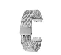 AJASMKLX Passend für SWATCH YCS YAS YGS IRONY, Milan Metall-Uhrenarmband, Edelstahl-Armband 17 mm, atmungsaktives Armband für Männer und Frauen (Silver, 17 mm)
