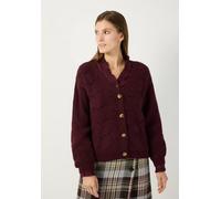 MORE & MORE - Cardigan mit Strukturmuster rot - Gr. - 40