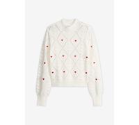 Ajour-Pullover aus Baumwoll-Mix 48/50 (XL)