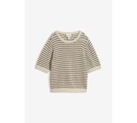 Ajour-Pullover mit Leinen 52/54 (XXL)