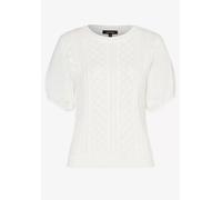 Ajour Pullover mit Puffärmeln Sommer-Kollektion Weiß 40