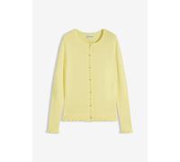 Ajour-Strickjacke aus Baumwoll-Mix 44/46 (L)