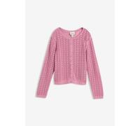 Ajour-Strickjacke aus reiner Baumwolle 48/50 (XL)