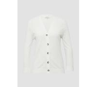 Ajour-Strickjacke aus Viskosemix 34 creme 2168761.0210.34