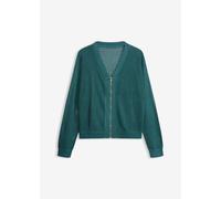 Ajour-Strickjacke mit Glitzereffekt 44/46 (L)