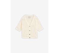Ajour-Strickjacke mit Leinenanteil 44/46 (L)