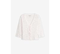 Ajour-Strickjacke zum Binden 48/50 (XL)