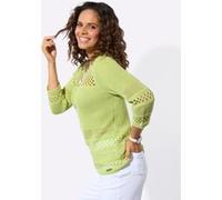 Ajourpullover pistazie 48