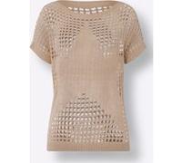 Ajourpullover sand 38