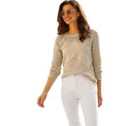 Ajourpullover sand 38 Baumwolle