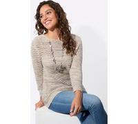 Ajourpullover sand-meliert 48