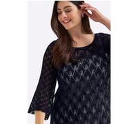 Ajourpullover tiefblau 56/58