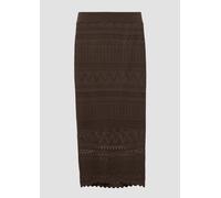 Ajourstrick-Rock im Slim Fit 36 braun 2166013.8828.36