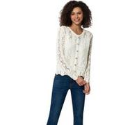 Ajourstrickjacke champagner 34