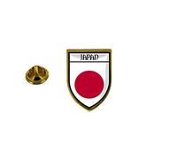 Akachafactory Pin Anstecker Stadt Flagge Japan - Weiß, Classic, Kunststoff, Schmetterling, Accessoire