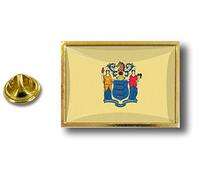 Akachafactory pin flaggenpin flaggen Button pins anstecker Anstecknadel sammler usa New Jersey