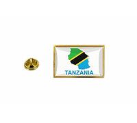 Akachafactory Pin Pin Anstecker Flagge Karte Eat Tansania