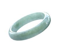 AKAFKKPYXSD Frauen Jade Armreif Natürlicher Grüner Jade-armreif Retro Chinesischer Stil Handgemachter Armreif Urlaub Geschenke Mit Schmuckschatulle, 53-54MM